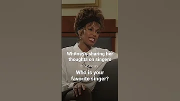 Whitney’s thoughts on singers. #whitneyhouston #singers #voices
