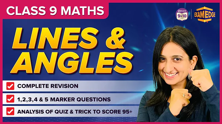 LINES AND ANGLES | Concept and Important Questions | Chapter 06 |Class 09 CBSE EXAM 2024 | Exam Edge