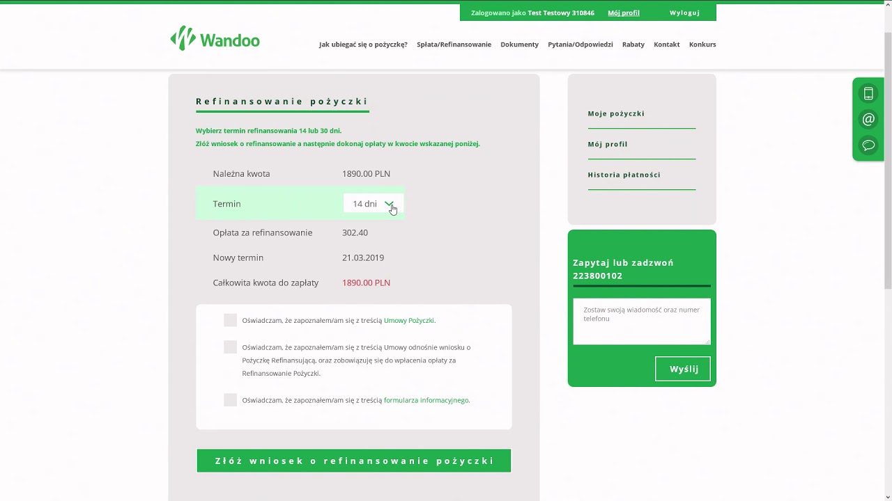 Jak złożyć wniosek o refinansowanie w Wandoo Finance?