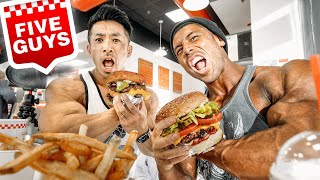 体脂肪率３％の人間がハンバーガーを食べます。