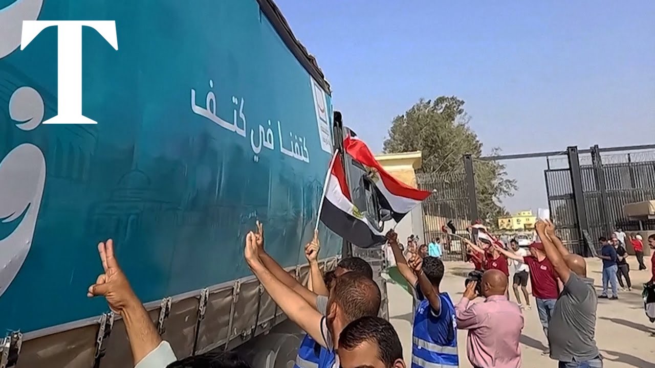 Second aid convoy enters Gaza through Rafa crossing