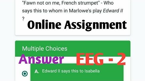 NSOU BDP EEG-2 Online Assignment Answer