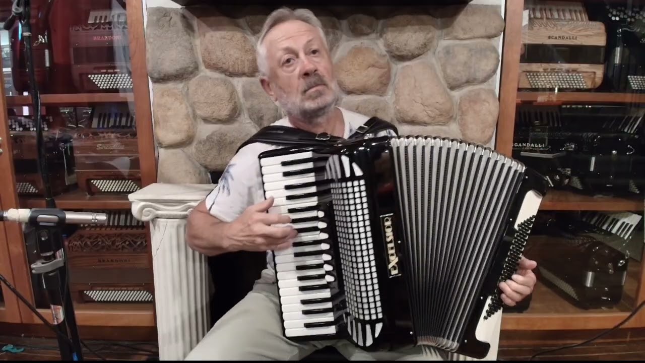 8188 - Black Excelsior Mod. 1296 Piano Accordion LMM 37 96