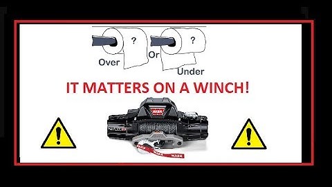 DON’T overwind your winch! Overwound vs Underwound: It matters on a Winch!   Overspool vs underspool