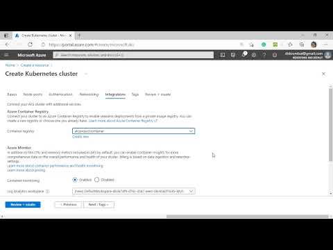 Create AKS Cluster using Azure Portal