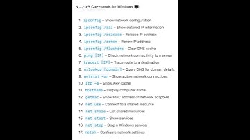 Top 17 Essential Windows Network Commands You Must Know #WindowsNetworkCommands
