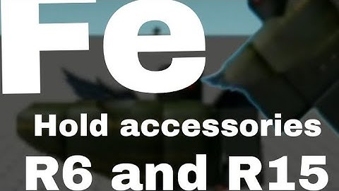 Roblox Fe Script Showcase| Fe Hold accessories| Fluxus and Hydrogen