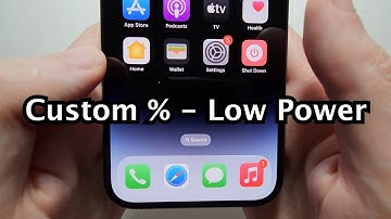 iPhone 14 How to Set CUSTOM Low Power Mode % Battery Saver!