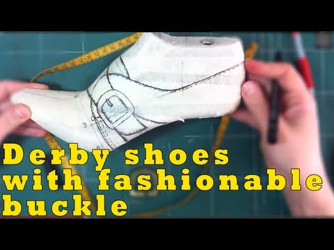 Como fazer sapatos: Transformando derby sapatos com atacadores para modelo de fivela moda