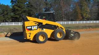 Cat® Vibratory Drum Compactor Work Tool Attachment at Work