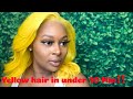 HOW TO GET YELLOW HAIR IN UNDER 10 MINS! | WATERCOLOR METHOD