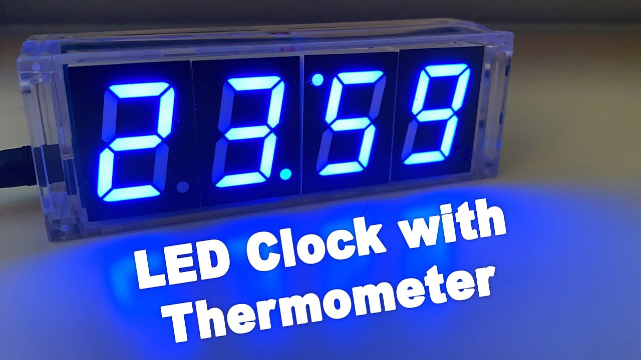Details about   LCD DIY Digital Alarm Clock Kit w/ Acrylic Case Time Temperature Date Week U1N7