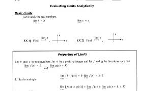 1.3 Finding Limits