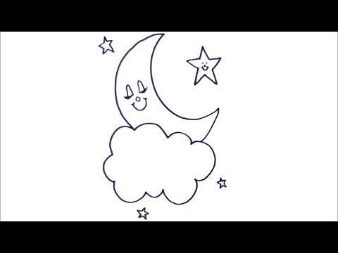 Video: Kako Nacrtati Mjesec