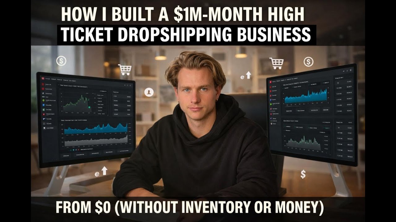 How I Built a $1M/Month High Ticket Drop shipping Business From $0 (Without Inventory or Money)