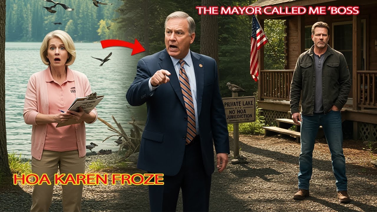 HOA Karen Tried to Ban Me From My Lake Property — She Froze When the Mayor Called Me ‘Boss’