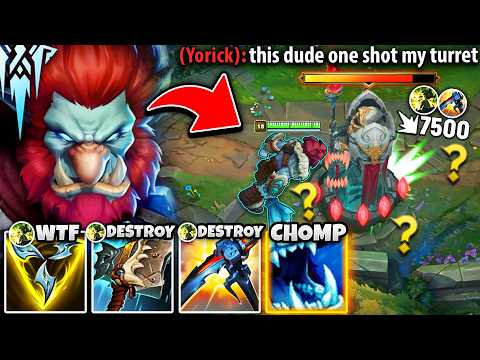TRUNDLE BUT I LITERALLY ONE SHOT YOUR TURRETS... (NEW SPLIT PUSH BUILD)