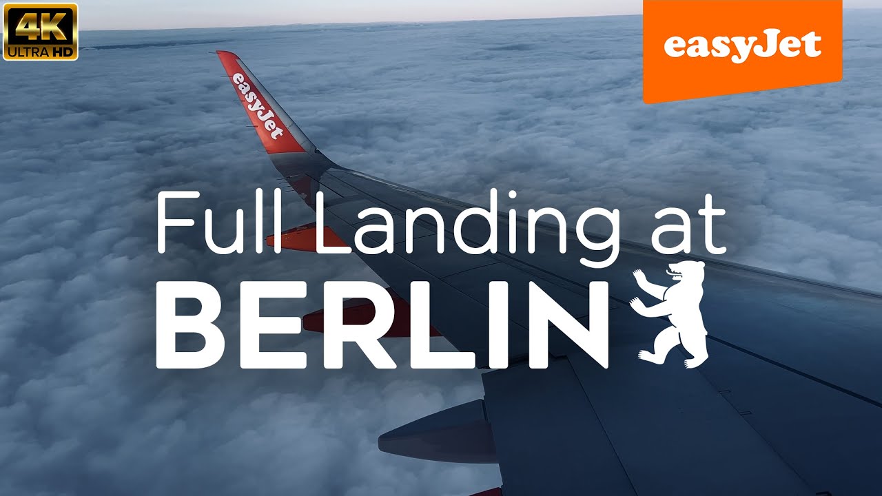 [4K] easyJet | Airbus A320-214 | Full Descent, Approach & Landing at Berlin Brandenburg Airport