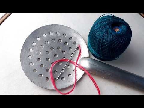 Amazing Sewing  Trick | Make All Over Design Hand Stitch | Sewing Hack
