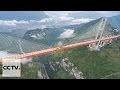 Ouverture du pont le plus haut du monde reliant le guizhou et le yunnan
