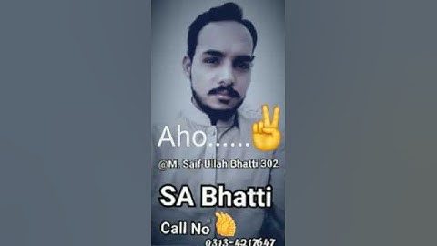 bhatti name status 03096955206