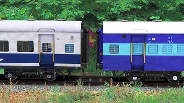 ICF BLUE COUPLING JANSHATABDI | BUMPY RAILROAD | RAILWORKS TRAIN SIMULATOR GAME PLAY | NTG GAMING