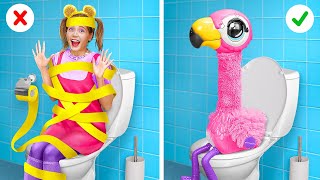 BEST BATHROOM GADGETS || Toilet Gadgets & DIY Tools Ideas! Funny Parenting Hacks By 123 GO! TRENDS