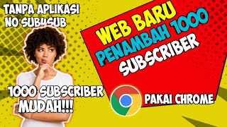 Baru nih!!!Web penambah 1000 subscriber Real 100%|||Cara menambah subscriber YouTube