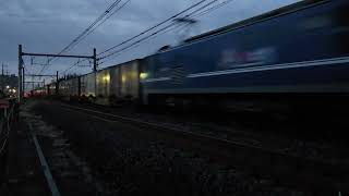 ジョイント音最高!2024.12.8撮影。高崎線3099列車。🍑EF210-106牽引。