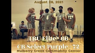 TRU Elite 66 vs CB Select Purple 72 August 28, 2021