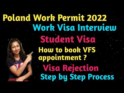 Poland Work Permit / Visa Interview/Student Visa/How to Book VFS Visa ...