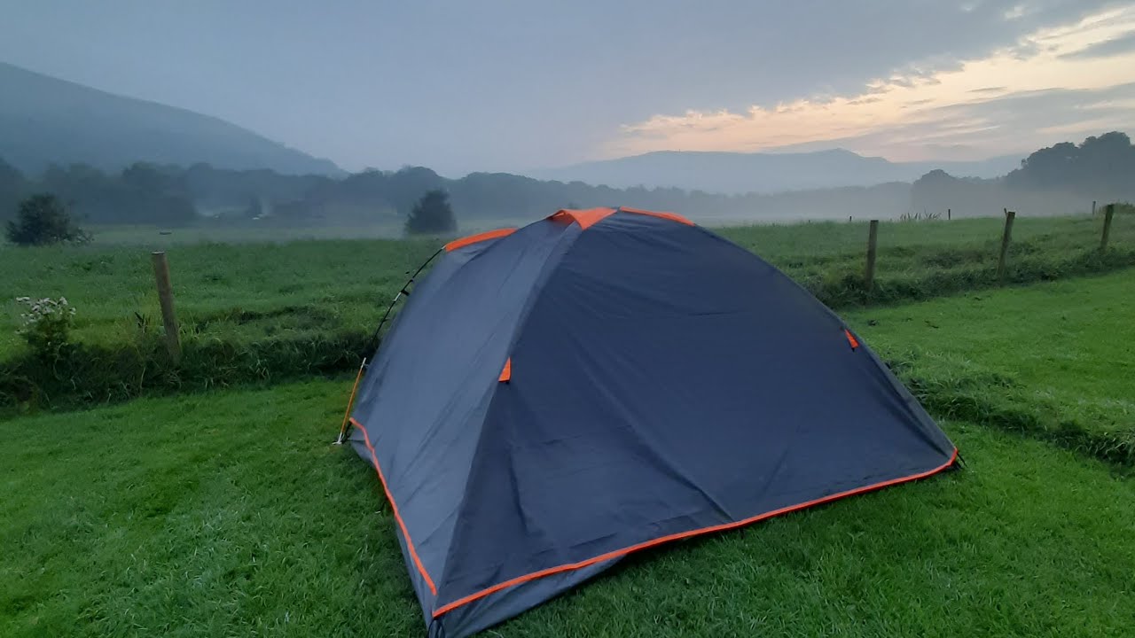Ozark Trail 4 Person Tent Camping in Wellihole Farm in Greenfield