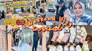 DAILY VLOG: HOW I SPEND MY WEEKEND IN SEOUL  INSADONG SHOPPING, MYEONGDONG STREETFOOD & CAFE