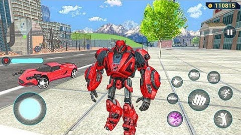 Red Mirage Multiple Transformation Jet Robot Car Game 2020  - Android Gameplay
