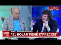 Javier Milei: "El dólar tiene 17 precios"