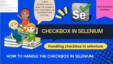 How to Automate the CheckBox in Selenium Automation Testing.