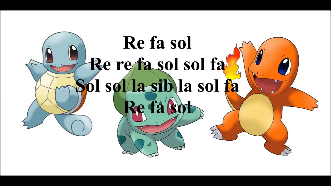 ¡Atrapalos Ya! Pokemon intro piano Notas YouTube