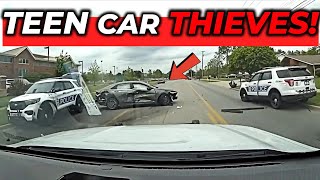 14 & 16-Year-Old Car Thieves Lead Police on Wild Chase | 3 Insane Police Pursuits