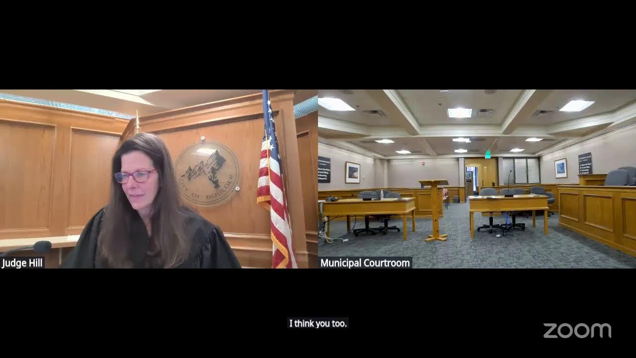 Friday, Boulder Municipal Court Session