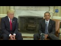 President obama meets with presidentelect trump