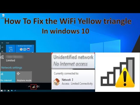 Fix Yellow Triangle That Appears When Connecting To The Internet. [Windows 10-7-8]