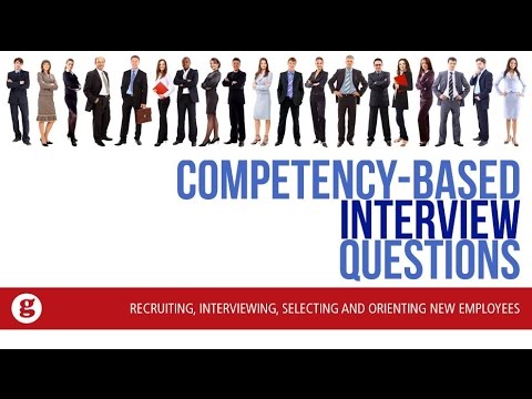 Competency Based Interview Questions