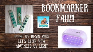 #53-Resin Bookmark Idea Using UV Resin From @LETSRESIN - TOTAL FAIL!! 