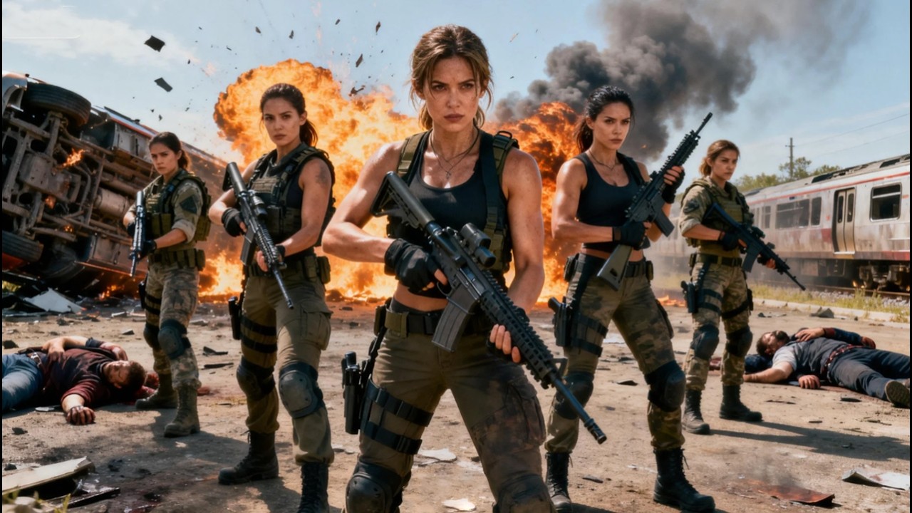 【FULL MOVIE】恐怖分子圍攻警車，誰料車內藏著頂尖女特種兵，直接全殲來犯之敵！