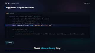 Optimistic engagement — likes, retries, rollback (Hindi) | Mobile System Design Hinglish 16.2.7