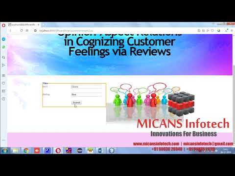 Opinion-Aspect Relations In Cognizing Customer Feeling Reviews JAVA PROJECT IEEE 2019-2020