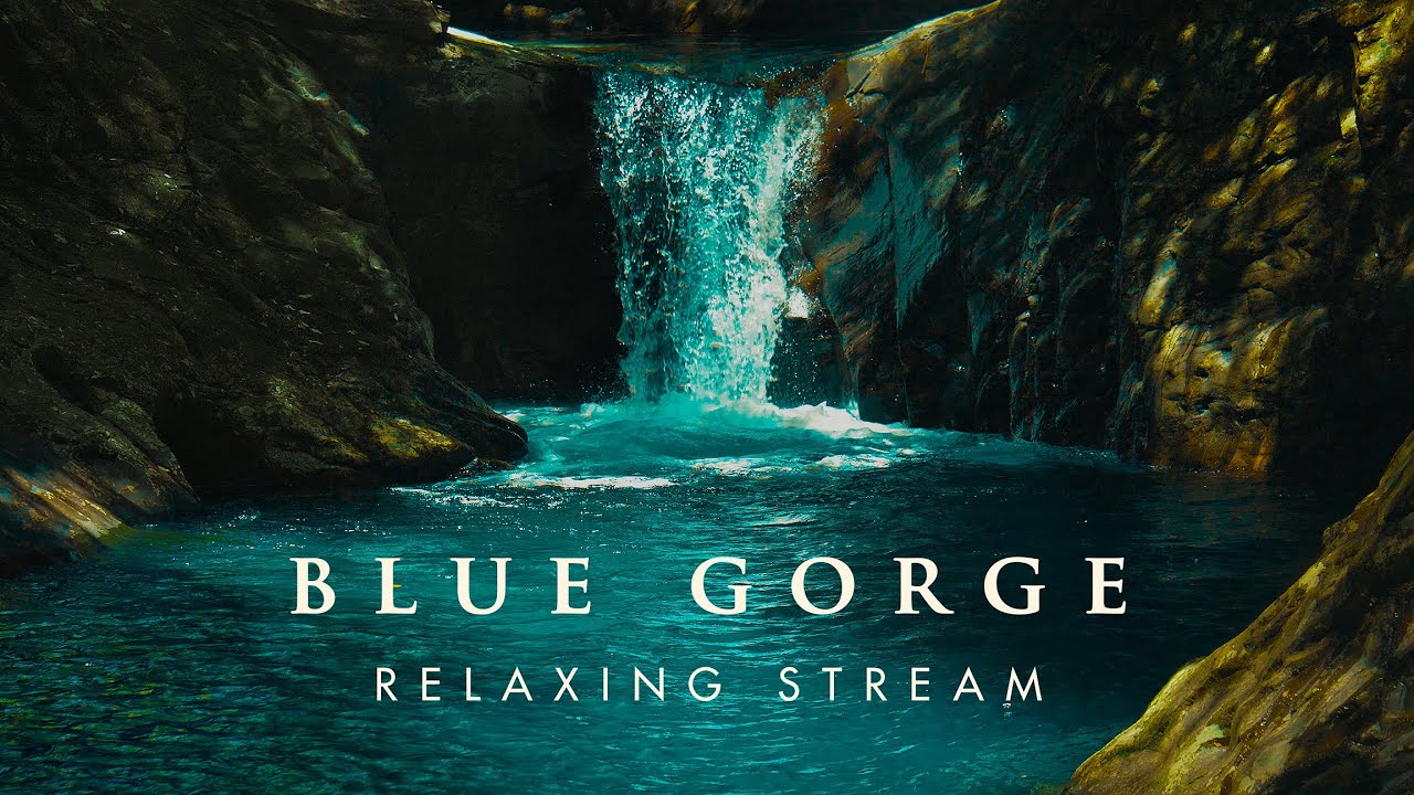 日置川源流 と 青の渓谷 │ Blue stream of deep mountain │ Relaxing Stream & Music / ASMR