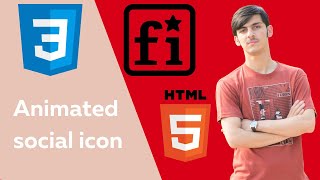 Awesome Social Media Buttons with Hover Animation | HTML & CSS  | CSS hover effects