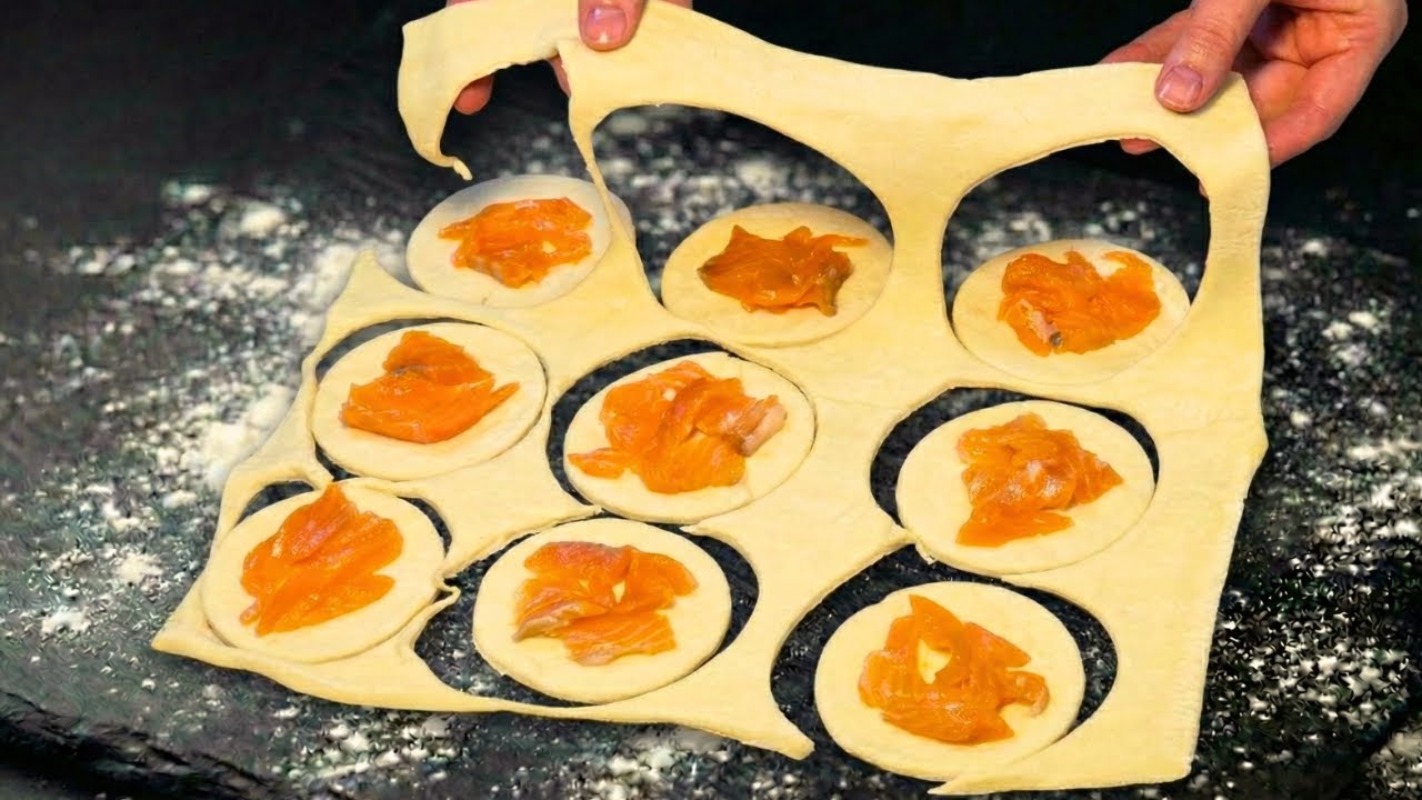 Diesen Trick habe ich in einem Restaurant gelernt! Eine Blätterteig-Vorspeise in nur 14 Minuten!