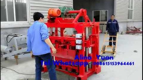 QTJ4 -35 Concrete Block Making Machine supplier from Hongbaoyuan Machinery